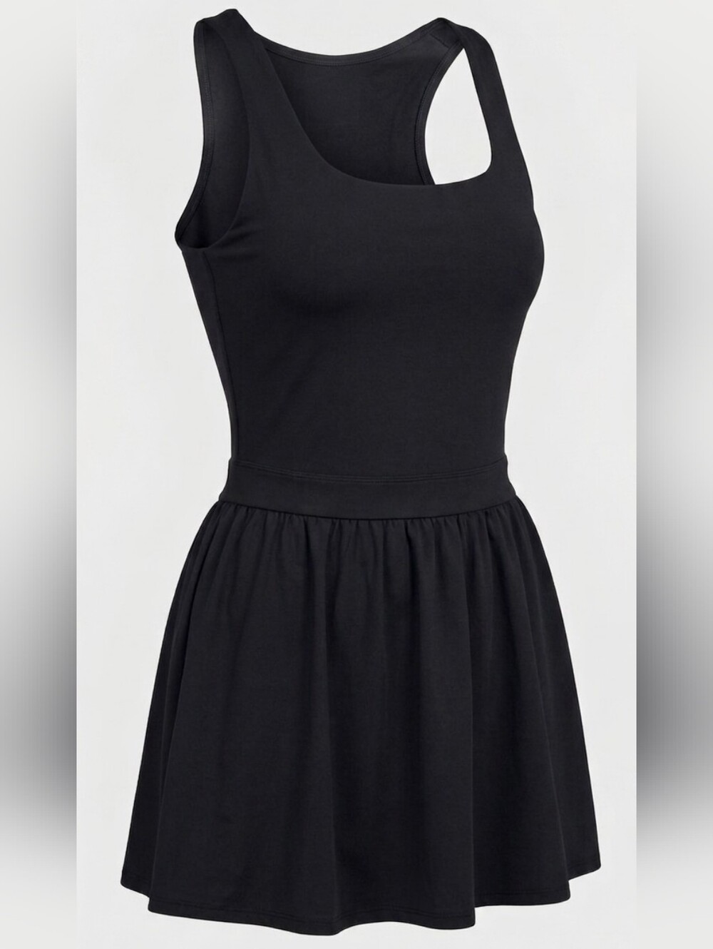 NWT JoyLab Game Day Active Dress Built-in Shorts Black S Gym Athleisure Sporty
